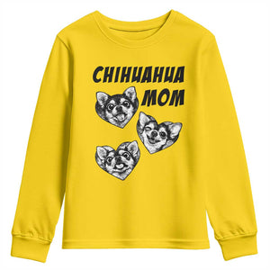 Proud Chihuahua Mom Youth Sweatshirt Ankle Biter Dog Lover TS12 Daisy Print Your Wear