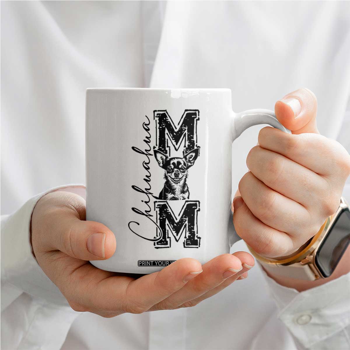 Chihuahua Mom Gift Coffee Mug Mothers Day Dog Lover TS12 Print Your Wear