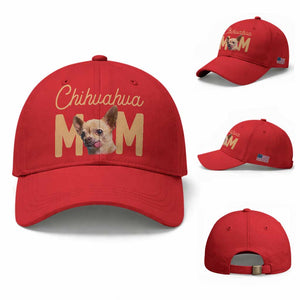 Proud Dog Mom Chihuahua Baseball Cap Mothers Day Lover Gift TS12 Baseball Cap Universal Fit Red Print Your Wear