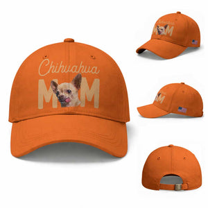 Proud Dog Mom Chihuahua Baseball Cap Mothers Day Lover Gift TS12 Baseball Cap Universal Fit Orange Print Your Wear