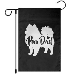 Proud Pomeranian Dad Garden Flag Small Breed Dog Owner Gift TS12 Black Print Your Wear