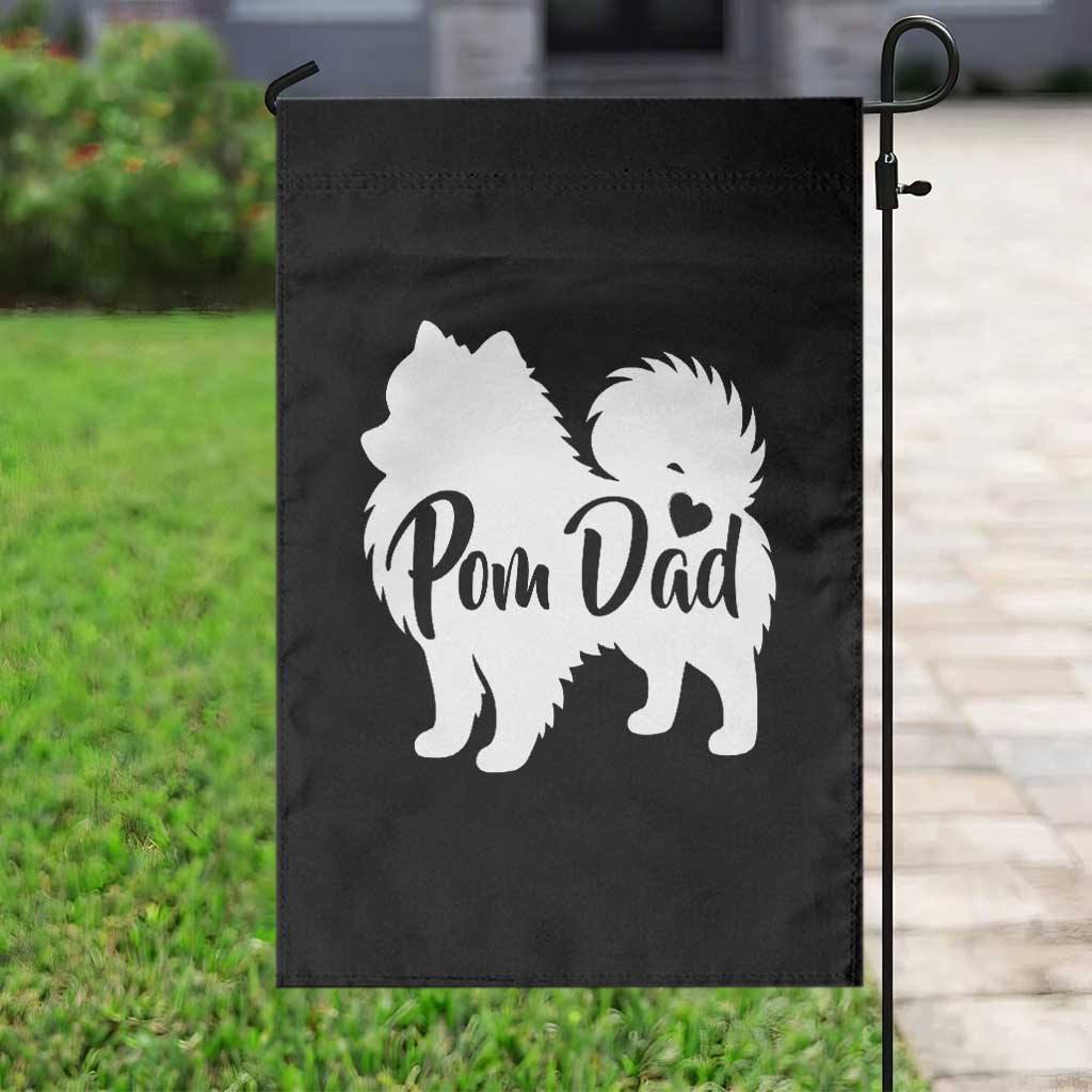 Proud Pomeranian Dad Garden Flag Small Breed Dog Owner Gift TS12 Print Your Wear
