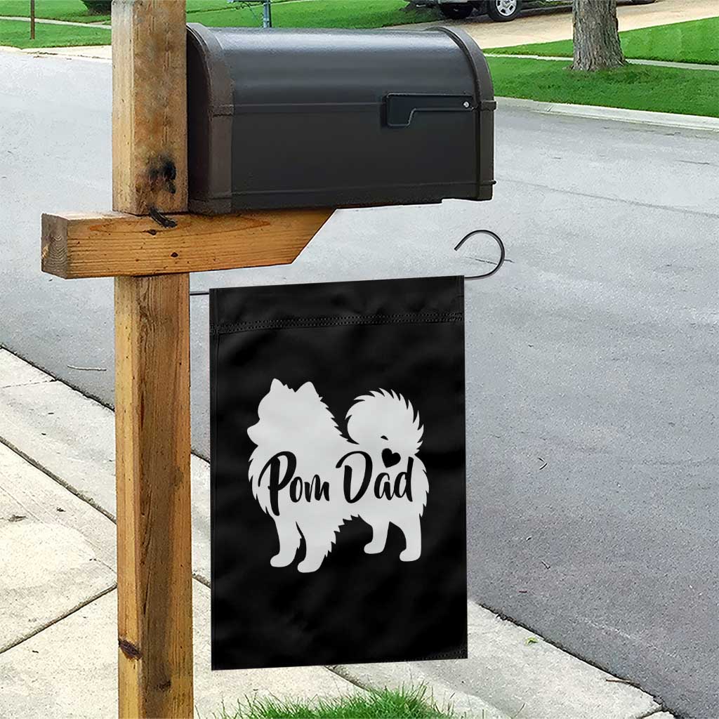 Proud Pomeranian Dad Garden Flag Small Breed Dog Owner Gift TS12 Print Your Wear