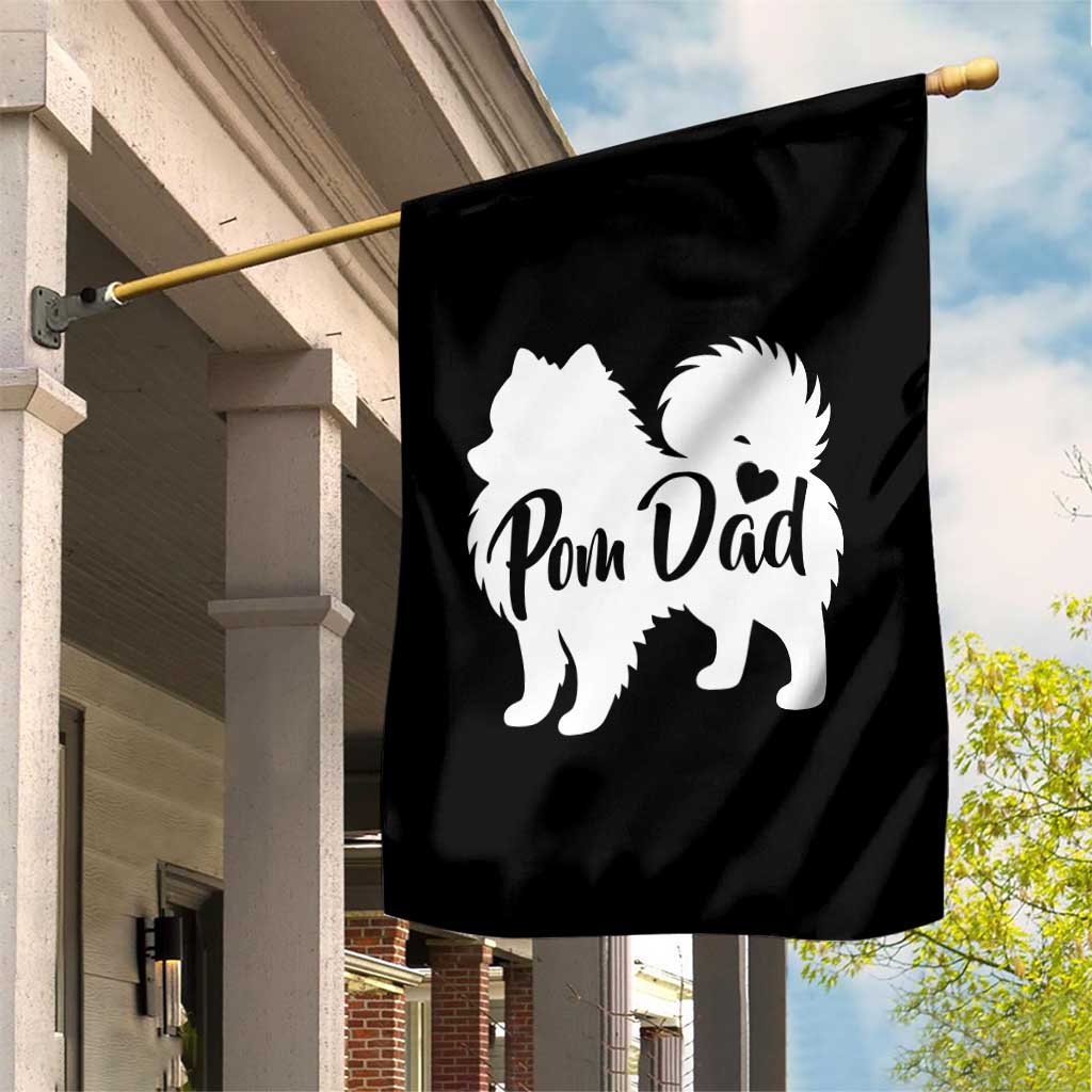 Proud Pomeranian Dad Garden Flag Small Breed Dog Owner Gift TS12 Print Your Wear