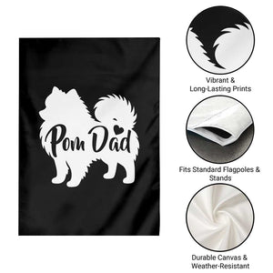 Proud Pomeranian Dad Garden Flag Small Breed Dog Owner Gift TS12 Print Your Wear