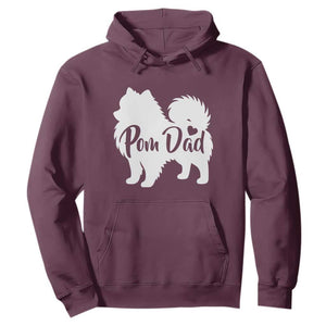Proud Pomeranian Dad Hoodie Small Breed Dog Owner Gift TS12 Maroon Print Your Wear