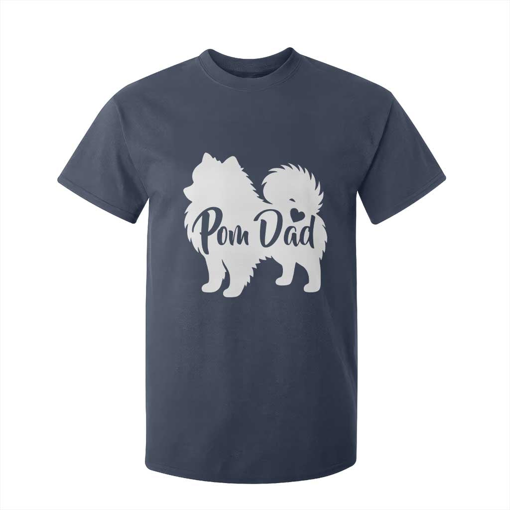 Proud Pomeranian Dad T Shirt For Kid Small Breed Dog Owner Gift TS12 Navy Print Your Wear