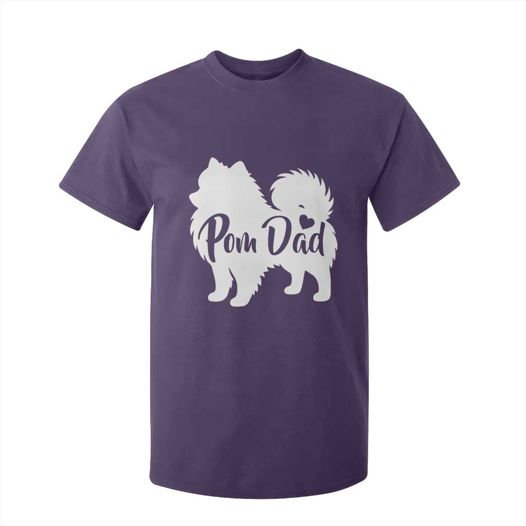 Proud Pomeranian Dad T Shirt For Kid Small Breed Dog Owner Gift TS12 Purple Print Your Wear