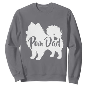 Proud Pomeranian Dad Sweatshirt Small Breed Dog Owner Gift TS12 Charcoal Print Your Wear