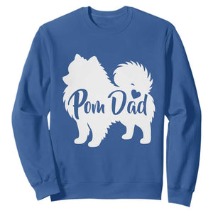 Proud Pomeranian Dad Sweatshirt Small Breed Dog Owner Gift TS12 Royal Blue Print Your Wear