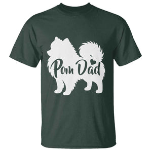 Proud Pomeranian Dad T Shirt Small Breed Dog Owner Gift TS12 Dark Forest Green Print Your Wear