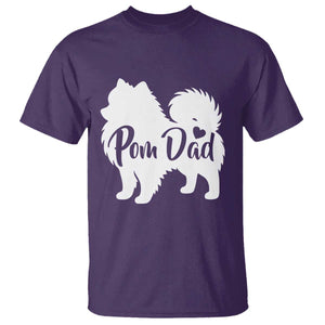 Proud Pomeranian Dad T Shirt Small Breed Dog Owner Gift TS12 Purple Print Your Wear