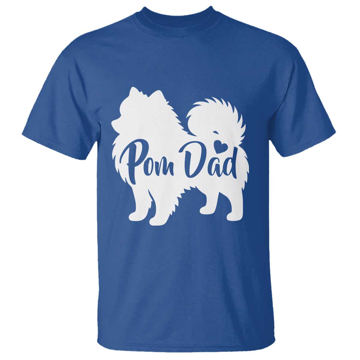 Proud Pomeranian Dad T Shirt Small Breed Dog Owner Gift TS12 Royal Blue Print Your Wear