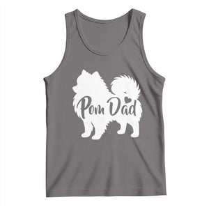 Proud Pomeranian Dad Tank Top Small Breed Dog Owner Gift TS12 Deep Heather Print Your Wear