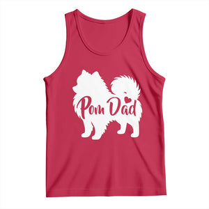 Proud Pomeranian Dad Tank Top Small Breed Dog Owner Gift TS12 Red Print Your Wear