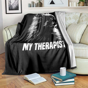 My Therapist Is A Pomeranian Throw Blanket Dog Lover Gift Idea TS12 Print Your Wear