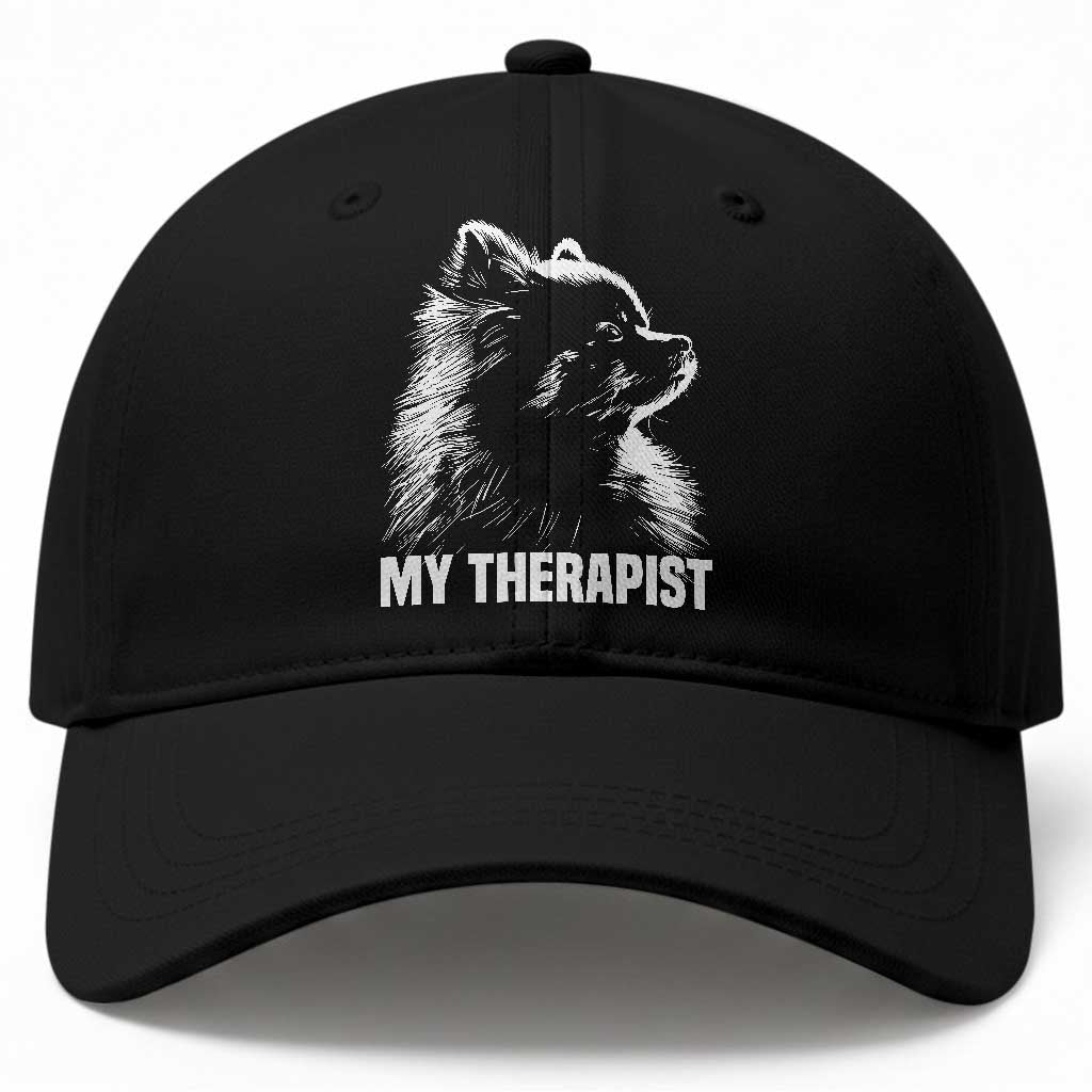 My Therapist Is A Pomeranian Baseball Cap Dog Lover Gift Idea TS12 Print Your Wear