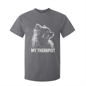 My Therapist Is A Pomeranian T Shirt For Kid Dog Lover Gift Idea TS12 Charcoal Print Your Wear