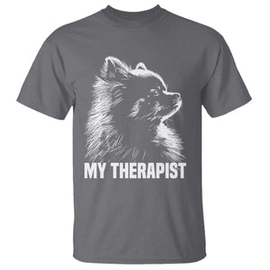 My Therapist Is A Pomeranian T Shirt Dog Lover Gift Idea TS12 Charcoal Print Your Wear