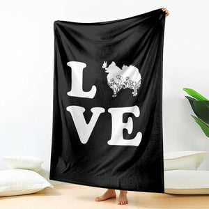 Love Pomeranian Throw Blanket Cute Pom Dog Lover Gift TS12 Print Your Wear