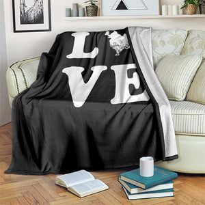 Love Pomeranian Throw Blanket Cute Pom Dog Lover Gift TS12 Print Your Wear