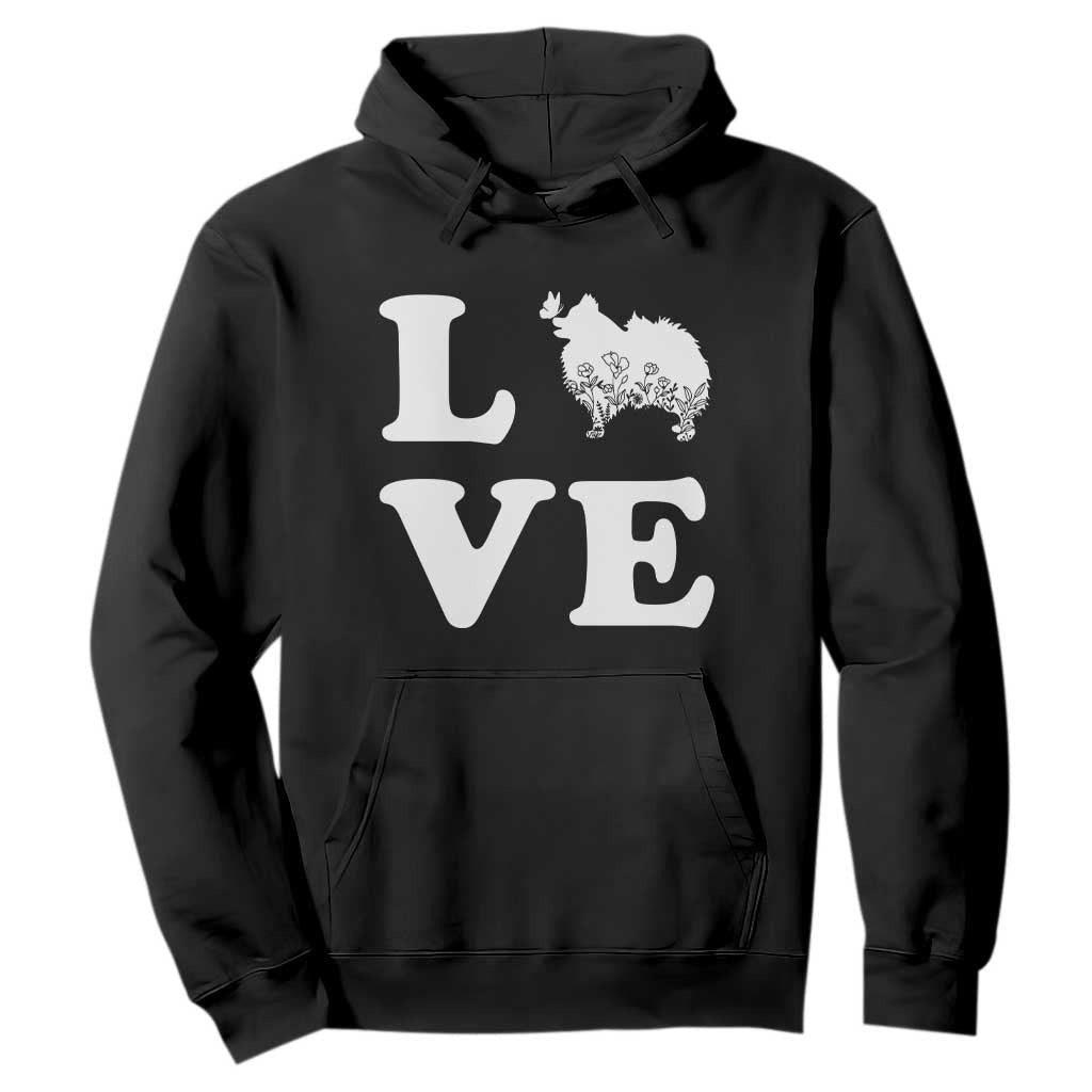 Love Pomeranian Hoodie Cute Pom Dog Lover Gift TS12 Black Print Your Wear