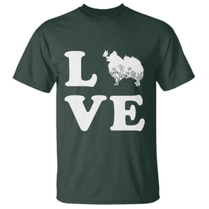 Love Pomeranian T Shirt Cute Pom Dog Lover Gift TS12 Dark Forest Green Print Your Wear