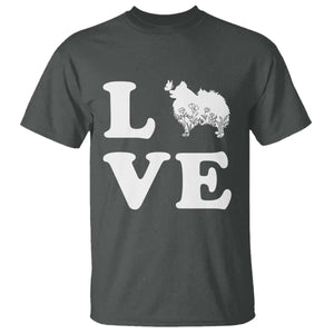 Love Pomeranian T Shirt Cute Pom Dog Lover Gift TS12 Dark Heather Print Your Wear