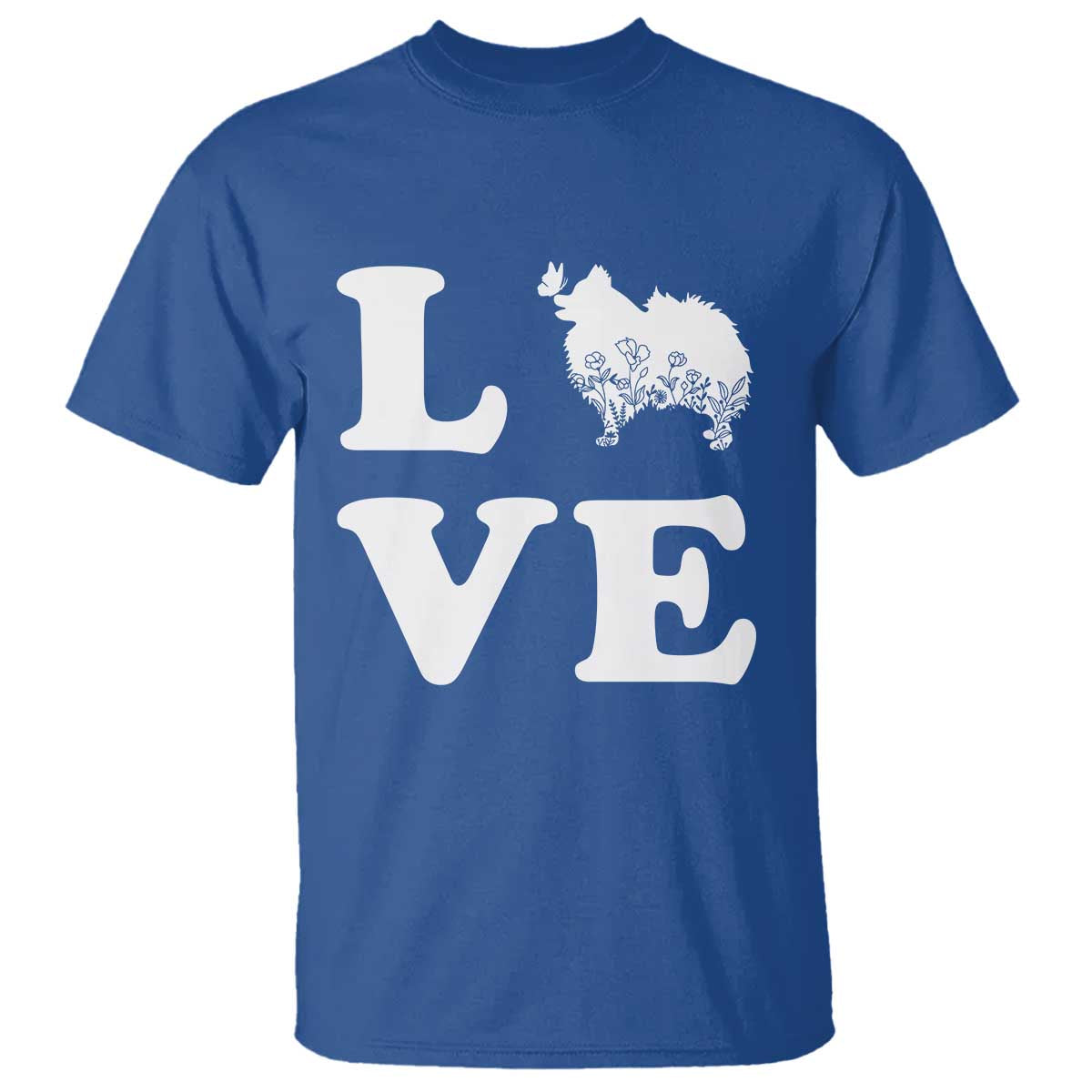 Love Pomeranian T Shirt Cute Pom Dog Lover Gift TS12 Royal Blue Print Your Wear