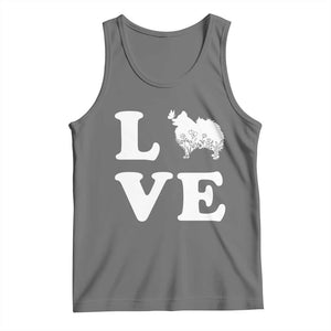 Love Pomeranian Tank Top Cute Pom Dog Lover Gift TS12 Black Heather Print Your Wear