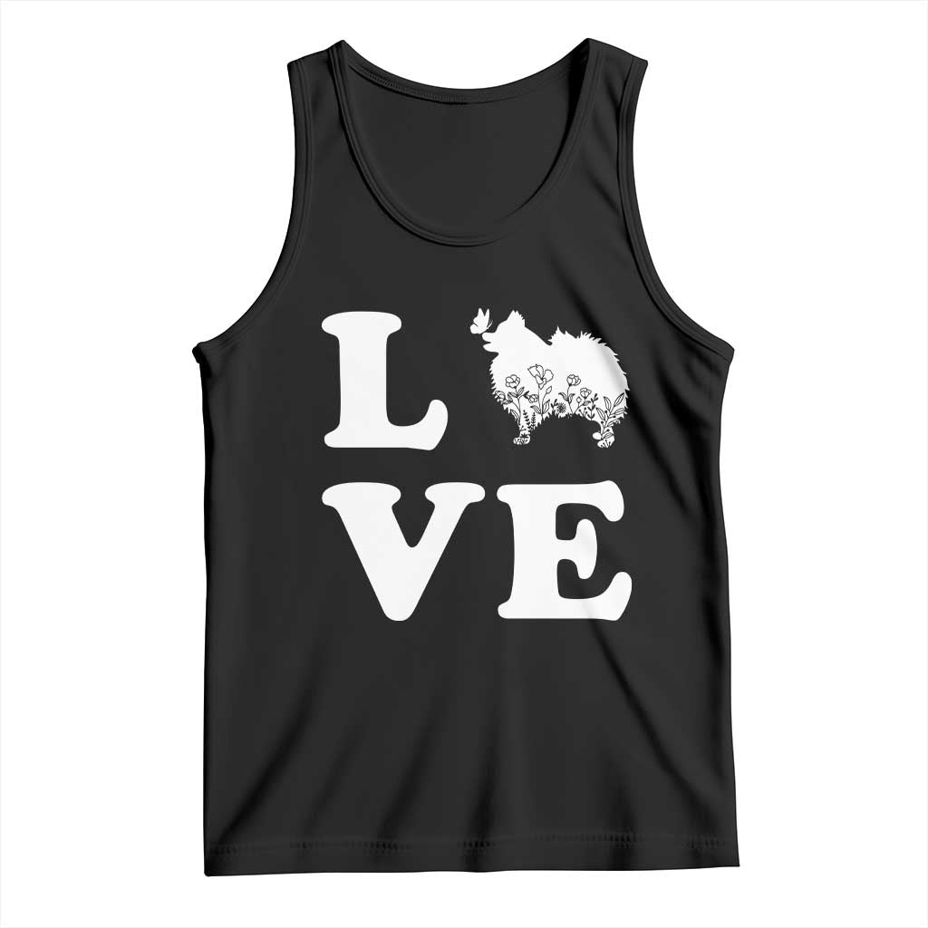 Love Pomeranian Tank Top Cute Pom Dog Lover Gift TS12 Black Print Your Wear