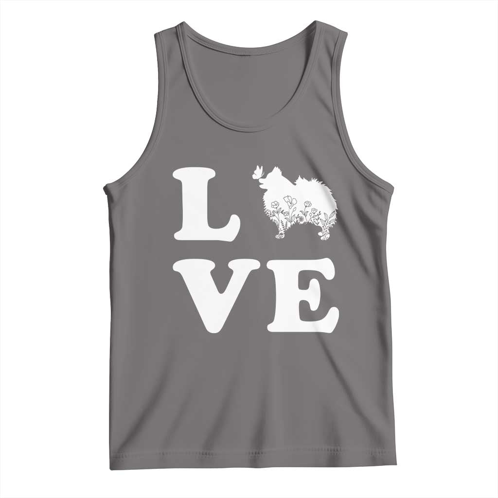 Love Pomeranian Tank Top Cute Pom Dog Lover Gift TS12 Deep Heather Print Your Wear
