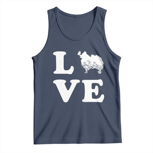 Love Pomeranian Tank Top Cute Pom Dog Lover Gift TS12 Navy Print Your Wear