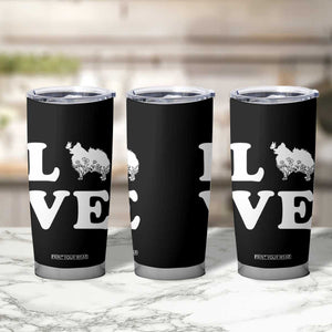 Love Pomeranian Tumbler Cup Cute Pom Dog Lover Gift TS12 Print Your Wear