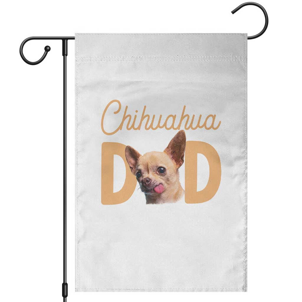 Proud Chihuahua Dad Garden Flag Ankle Biter Dog Lover TS12 White Print Your Wear