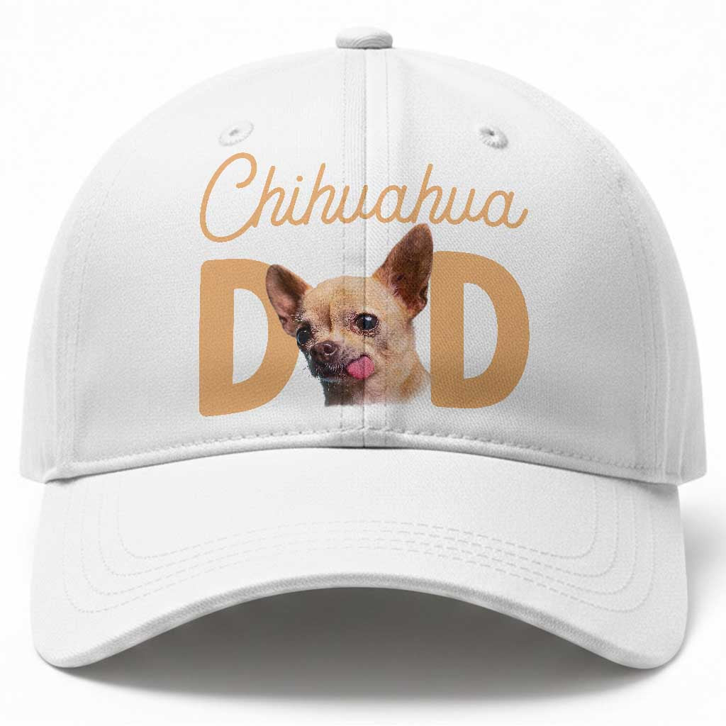 Proud Chihuahua Dad Baseball Cap Ankle Biter Dog Lover TS12 Print Your Wear