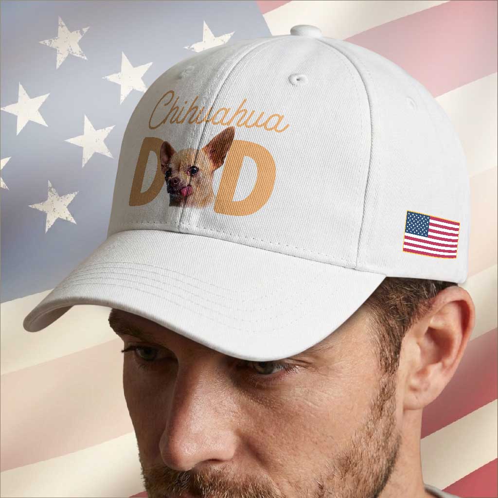 Proud Chihuahua Dad Baseball Cap Ankle Biter Dog Lover TS12 Print Your Wear