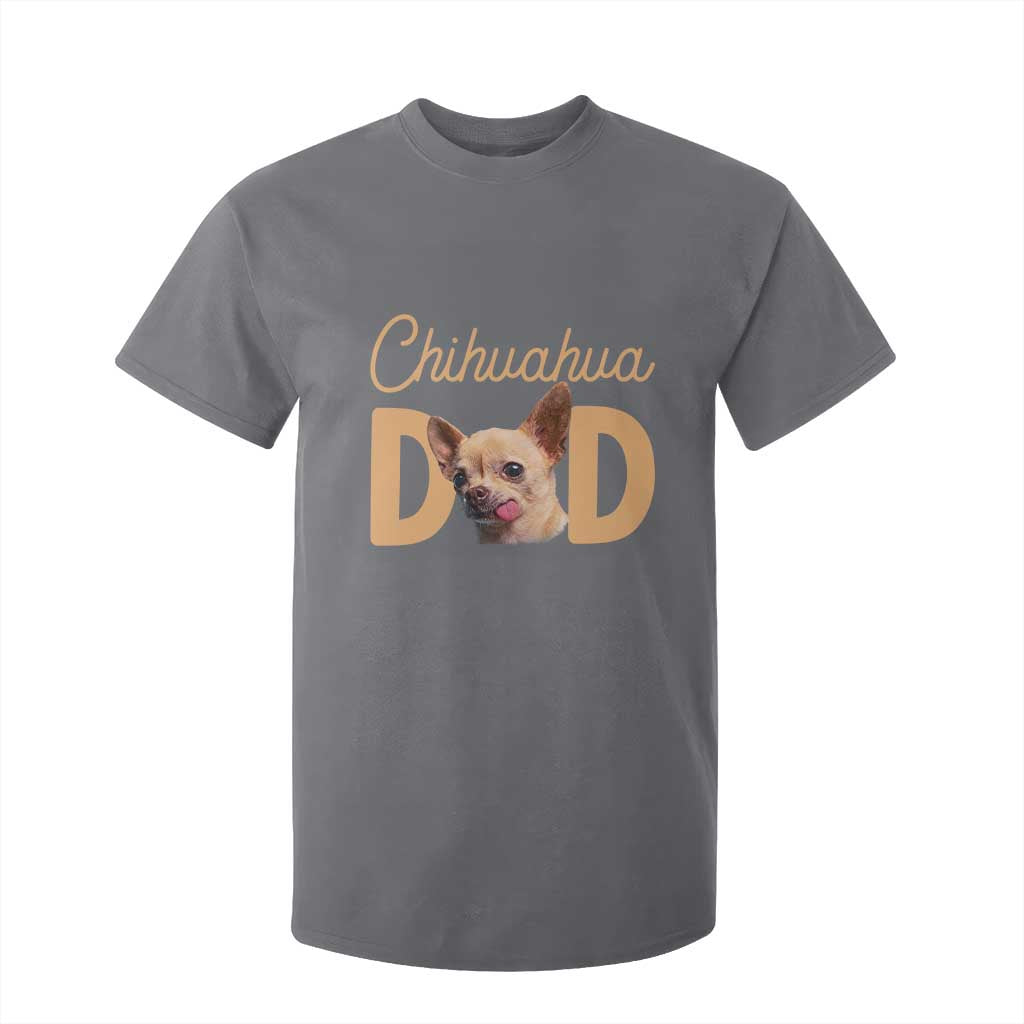 Proud Chihuahua Dad T Shirt For Kid Ankle Biter Dog Lover TS12 Charcoal Print Your Wear
