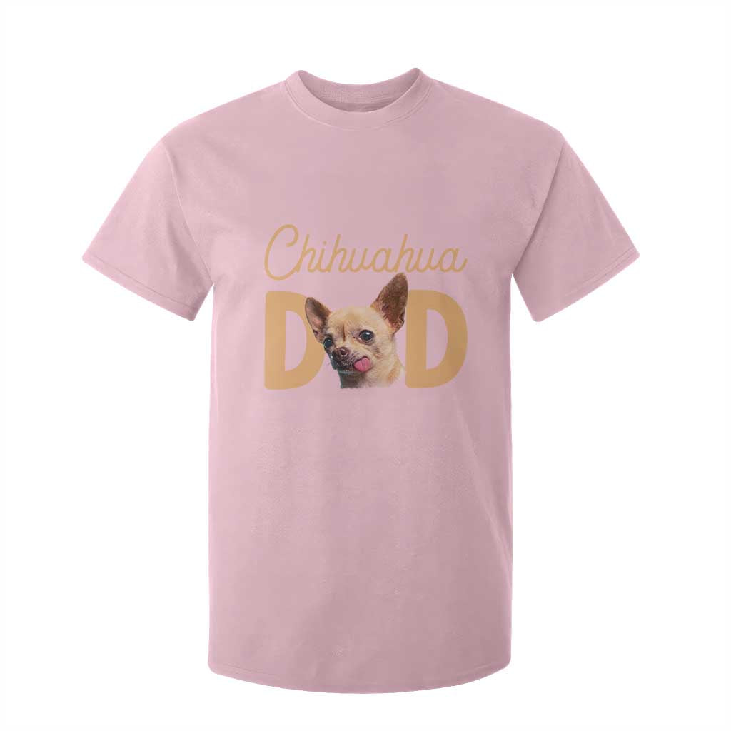 Proud Chihuahua Dad T Shirt For Kid Ankle Biter Dog Lover TS12 Light Pink Print Your Wear