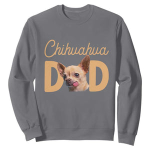 Proud Chihuahua Dad Sweatshirt Ankle Biter Dog Lover TS12 Charcoal Print Your Wear