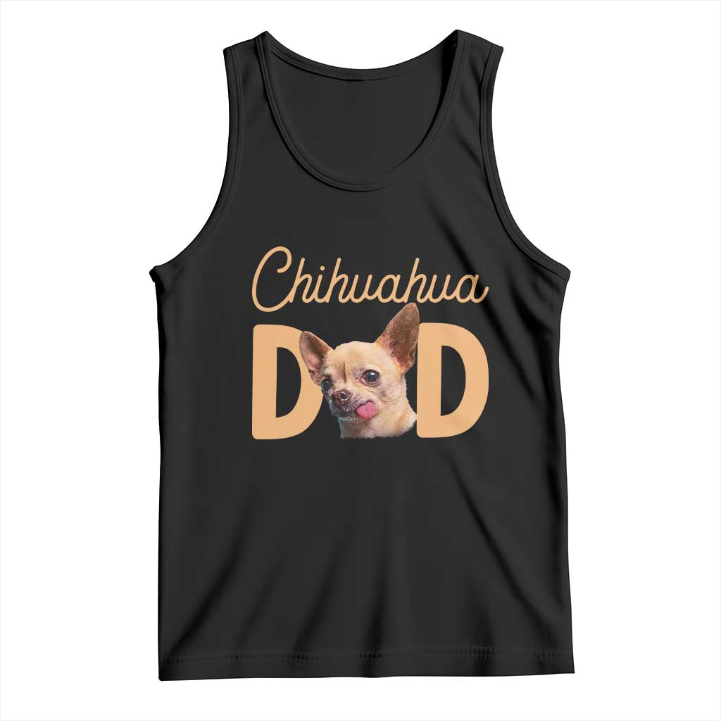 Proud Chihuahua Dad Tank Top Ankle Biter Dog Lover TS12 Black Print Your Wear
