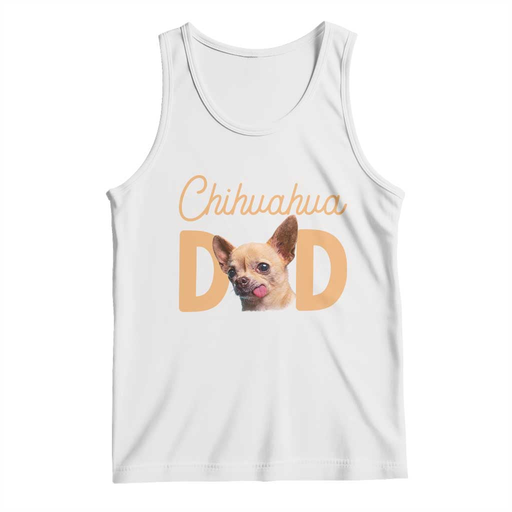 Proud Chihuahua Dad Tank Top Ankle Biter Dog Lover TS12 White Print Your Wear