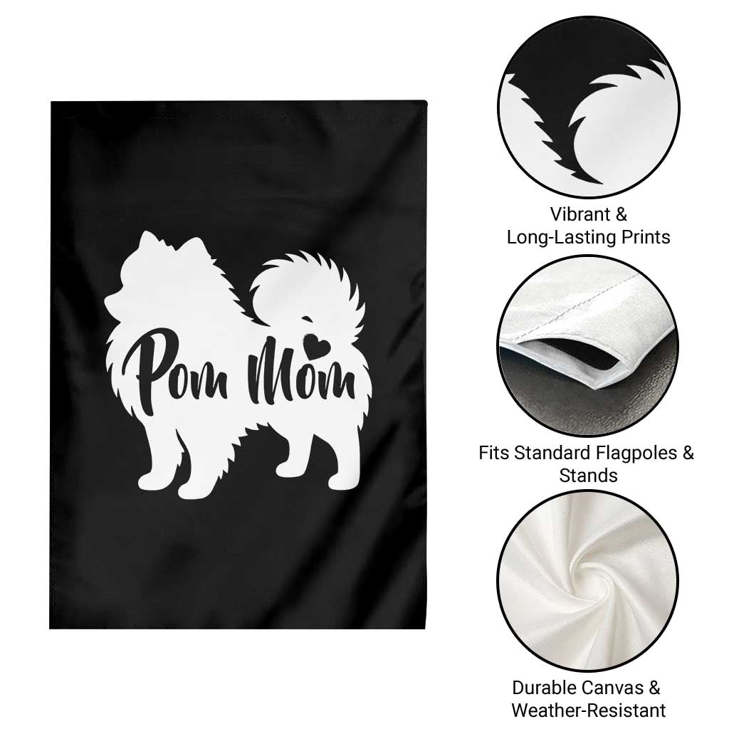 Proud Pom Mom Garden Flag Pomeranian Dog Lover Gift TS12 Print Your Wear