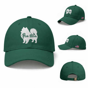 Proud Pom Mom Baseball Cap Pomeranian Dog Lover Gift TS12 Baseball Cap Universal Fit Irish Green Print Your Wear