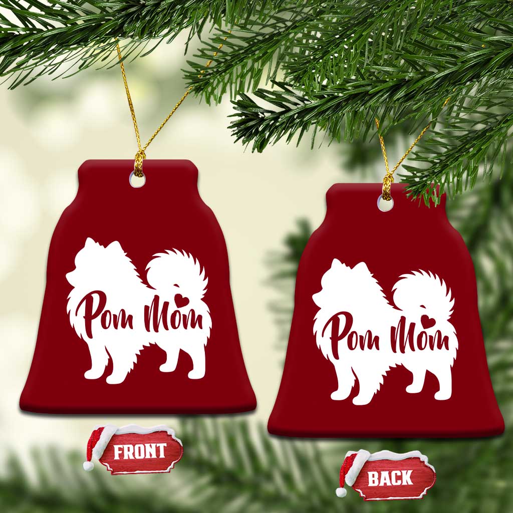 Proud Pom Mom Ceramic Ornament Pomeranian Dog Lover Gift TS12 Print Your Wear