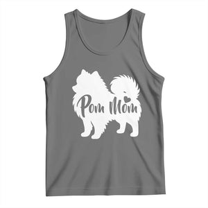 Proud Pom Mom Tank Top Pomeranian Dog Lover Gift TS12 Black Heather Print Your Wear
