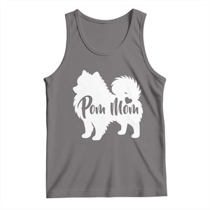 Proud Pom Mom Tank Top Pomeranian Dog Lover Gift TS12 Deep Heather Print Your Wear