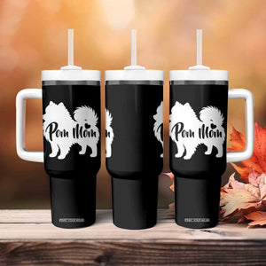 Proud Pom Mom Tumbler With Handle Pomeranian Dog Lover Gift TS12 Print Your Wear