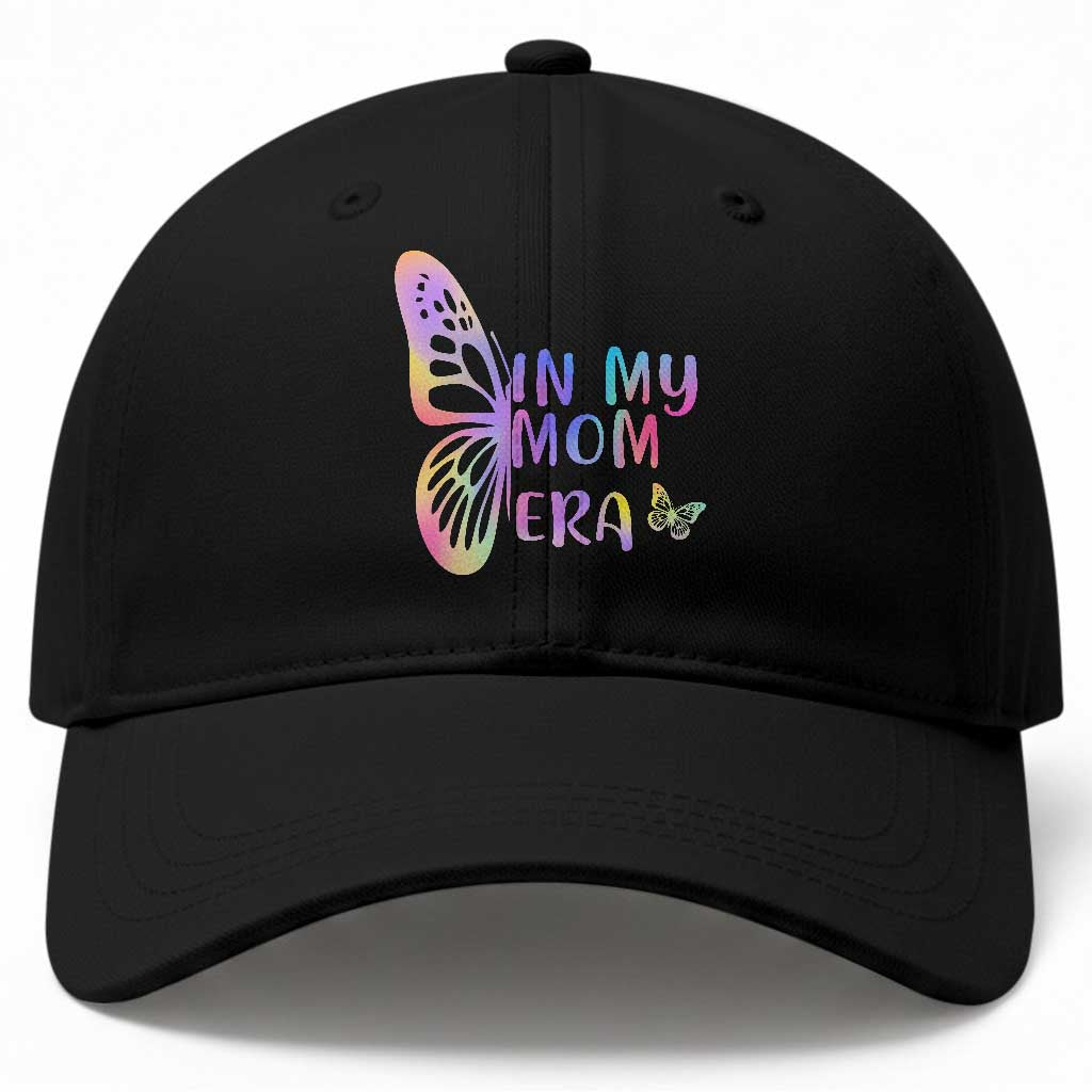 In My Mom Era Baseball Cap Colorful Butterfly Mothers Day Gift TS12 Print Your Wear