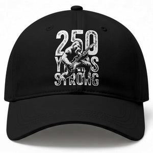250 Years Strong Bigfoot Guitar Baseball Cap USA 250th Anniversary Gift TS12 Print Your Wear